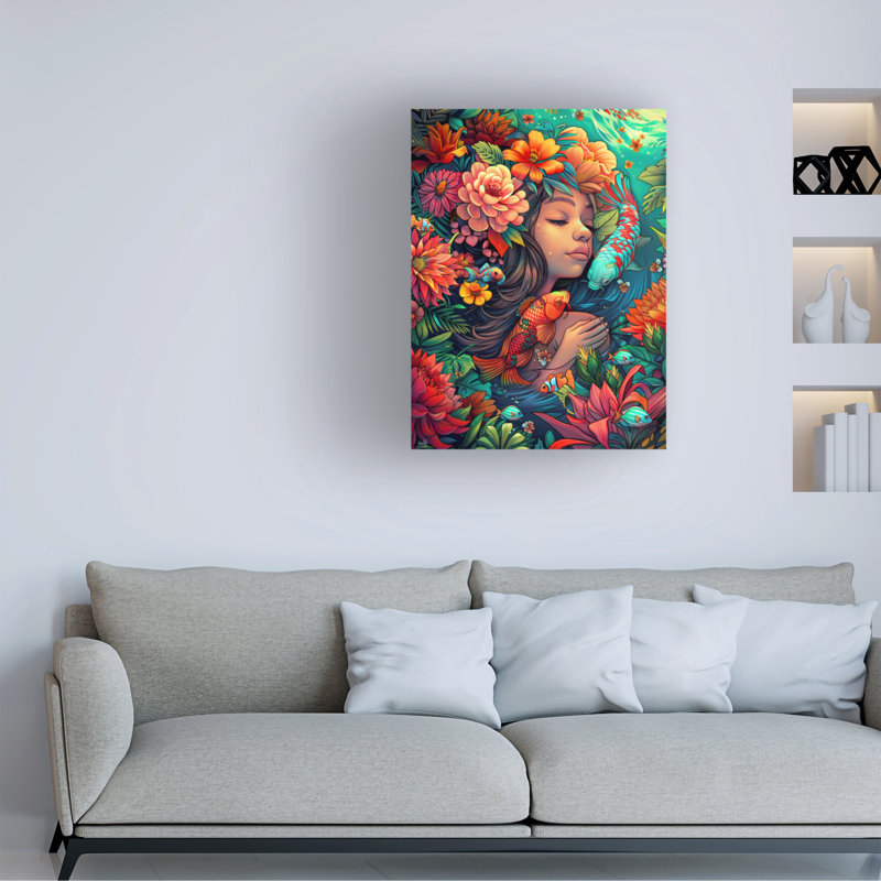 Art sur toile «ologia bololog »par Eden, H 19 po x l 14 po