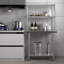 Derrel 36'' W Stainless Steel Shelving Unit
