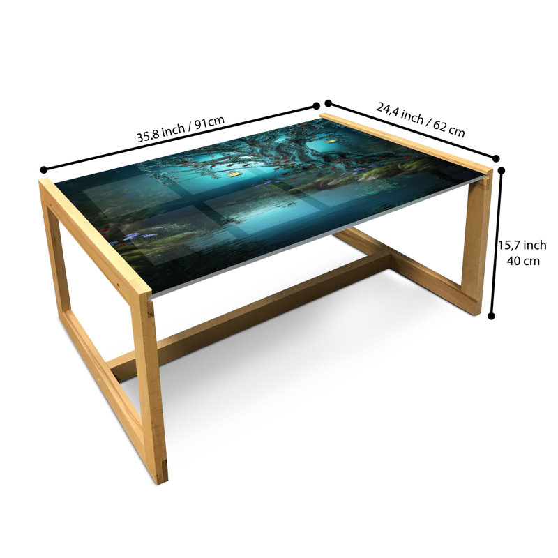 Jahmarni Sled Coffee Table, 90cm H x 62cm W x 40cm D