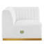 Fauteuil d'angle gauche en velours Conjure Channel-83556802