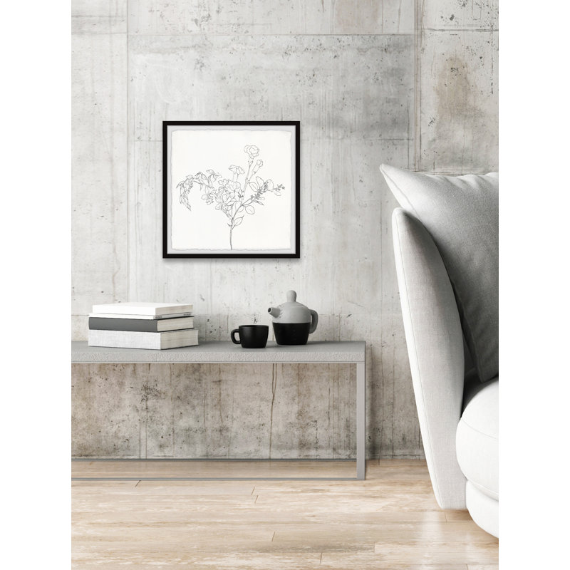Flower Bloom - Single Picture Frame Print, 30cm H x 30cm W