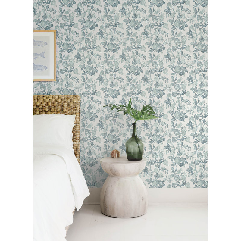 Destin Stripe Wallpaper, Teal