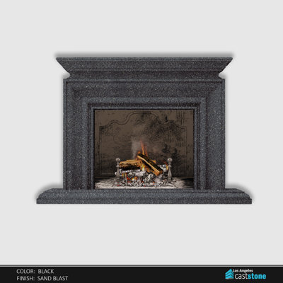 Napa (Black) Fireplace Surround
