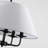  5 - Light Dimmable Farmhouse Candle-Style Cone Chandelier Round Drum Shade Light Fixture-950866362