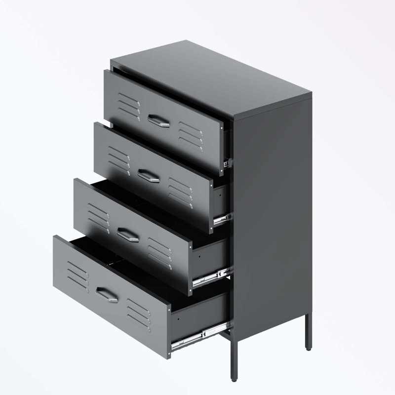 Armoire de rangement en métal avec 4 tiroirs