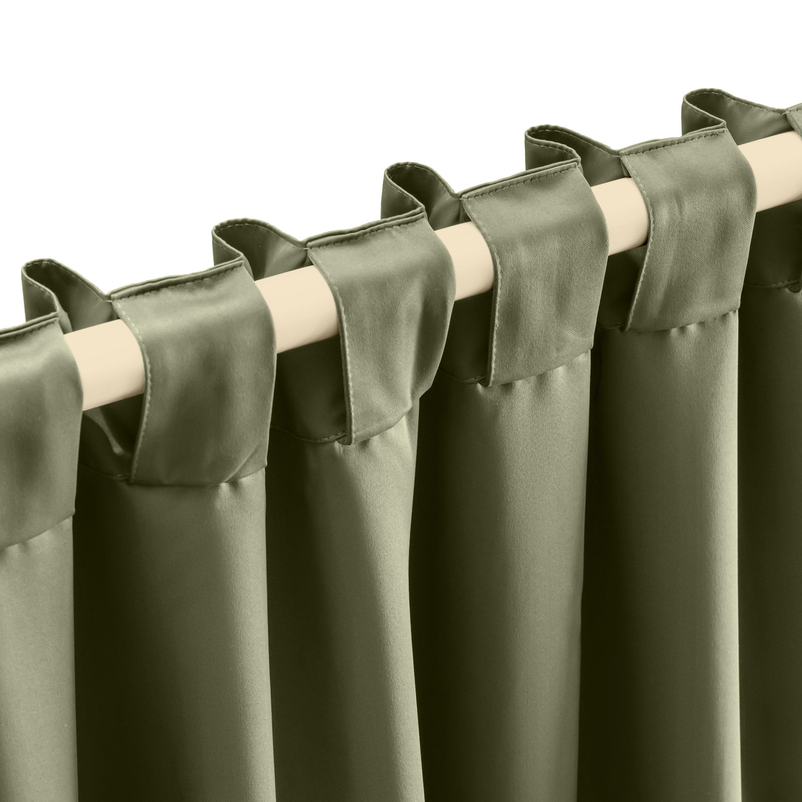 Ardelle Blackout Thermal Rod Pocket Panel, Sage, 56" W x 72" L