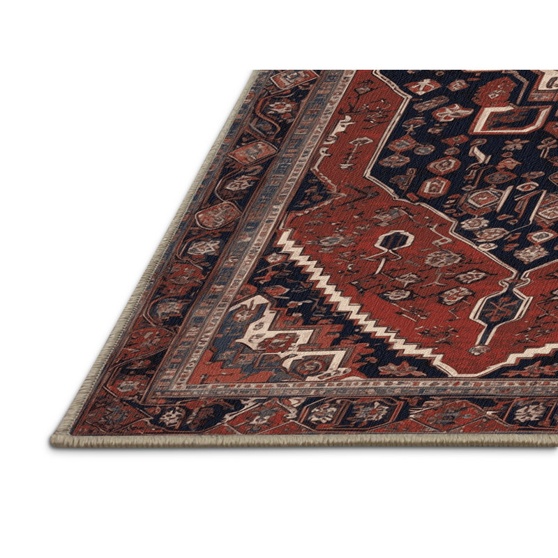 Tapis brun lavable à la machine, Carré 8 pi