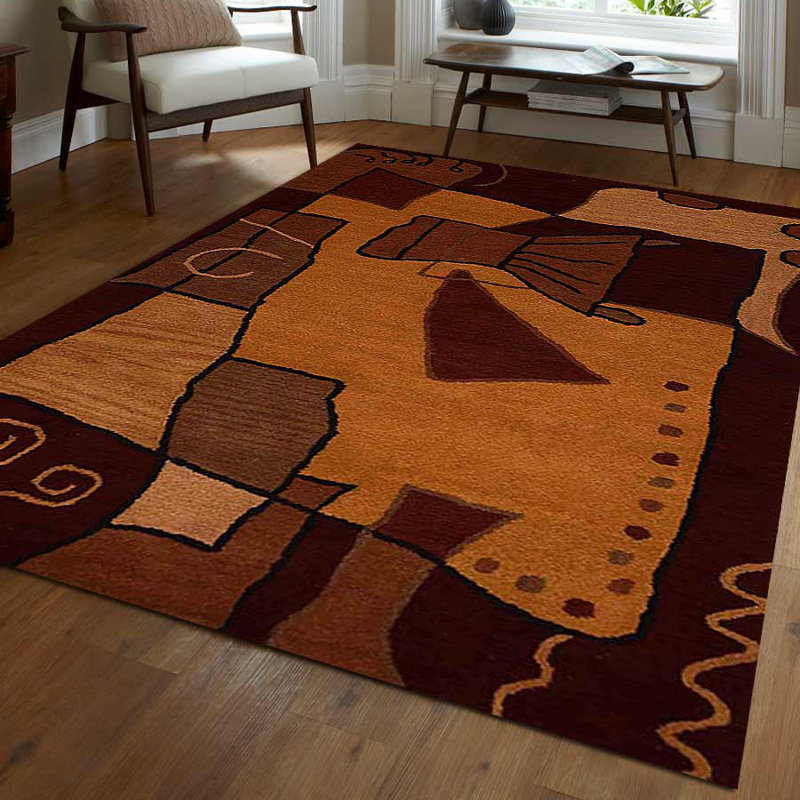 Bettejo Hand Tufted Wool Eco-Friendly Area Rugs - Multicolor | Abstract Design | Area Rugs for living room, bedroom
