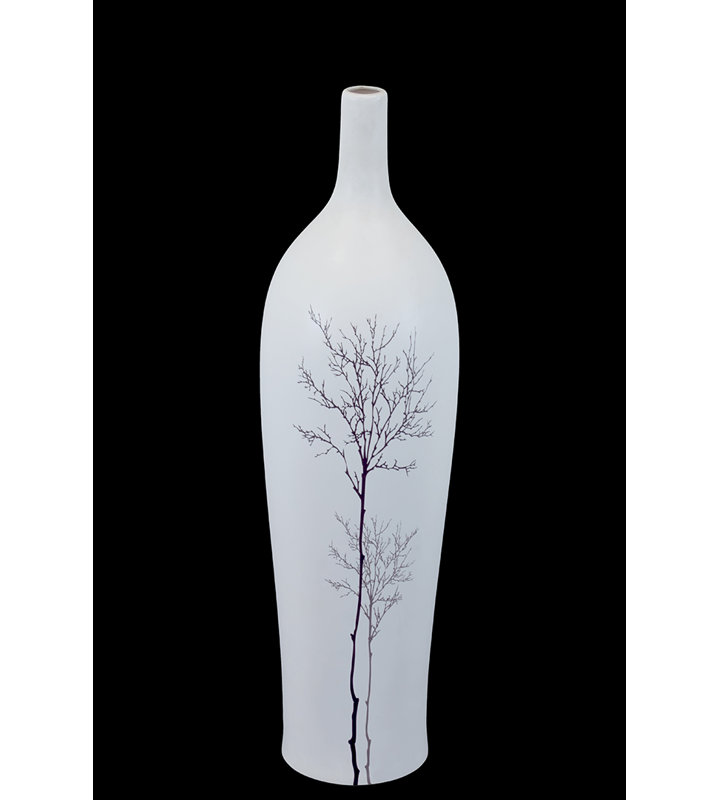Vase en céramique blanc SM, Grand