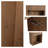 12" Wall-Mounted Single Bathroom Storage With Solf Close Door And 1 Shelf