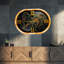 THE GEARS CLOCK Wall Clock with Real Moving Gears PO-LI_ 27 in Round WOOD-BLACK