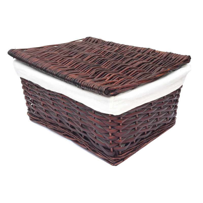 Brambly Cottage Wicker Decorative Basket, Natural, 12cm H x 30cm W x 20cm D