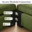 Canapé modulaire surdimensionné en U Burwell Cloud Couch-133336205
