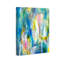 Abstract Rain and Fireworks Modern Blue Canvas Wall Art Print-423399439