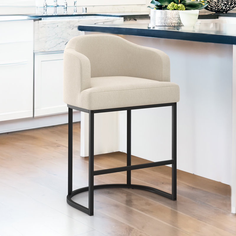 Tabouret 27 "en bois massif Alyce, Lin / Lin