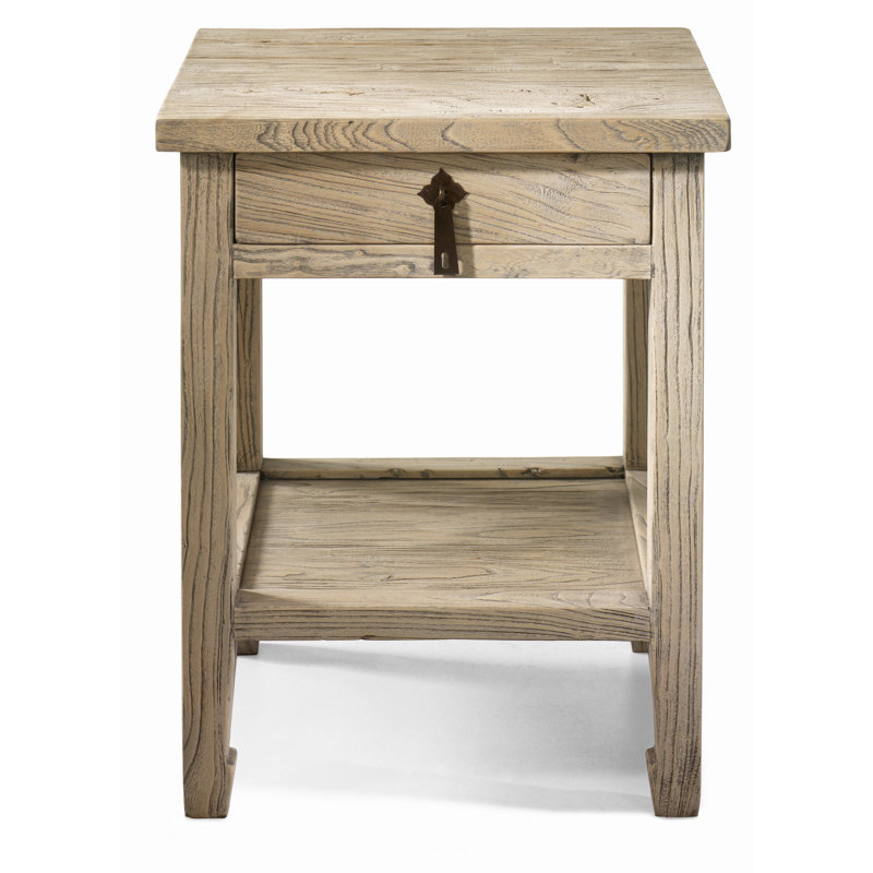 Jixi Solid Wood End Table