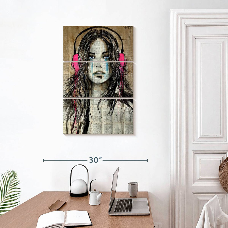 Leisha Wired For Sound, 32" H x 20" W
