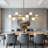 9 - Light Dimmable Sputnik Linear Chandelier-39492378