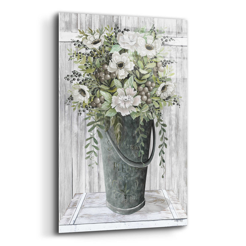 Fleurs galvanisées par Cindy Jacobs - impression sans cadre, H 16 po x l 12 po x P 0,13 po