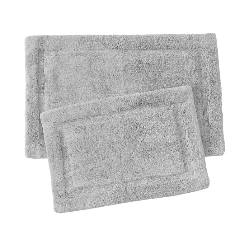 Rane Plush Bath Rug, Soft Gray