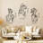 Woman Silhouette Metal Wall Art Set - 3 Piece Modern Minimalist Décor-711172696