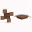 Table basse avec plateau coulissant et rangement