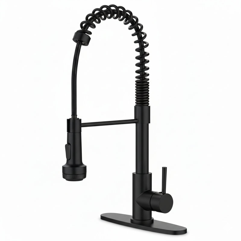 Commercial Spring Pull Down Kitchen Faucet