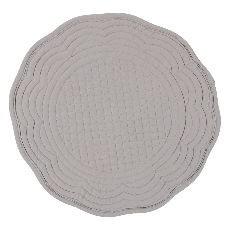 Napperon en coton Grover, Gris