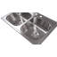 Évier de cuisine à double cuve 50/50 en acier inoxydable de calibre 18 et 33 po x 22 po SleekSteel