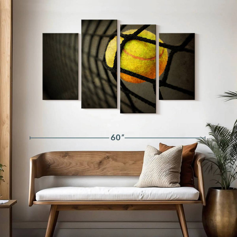 Tennis rétro, H 32 po x l 52 po