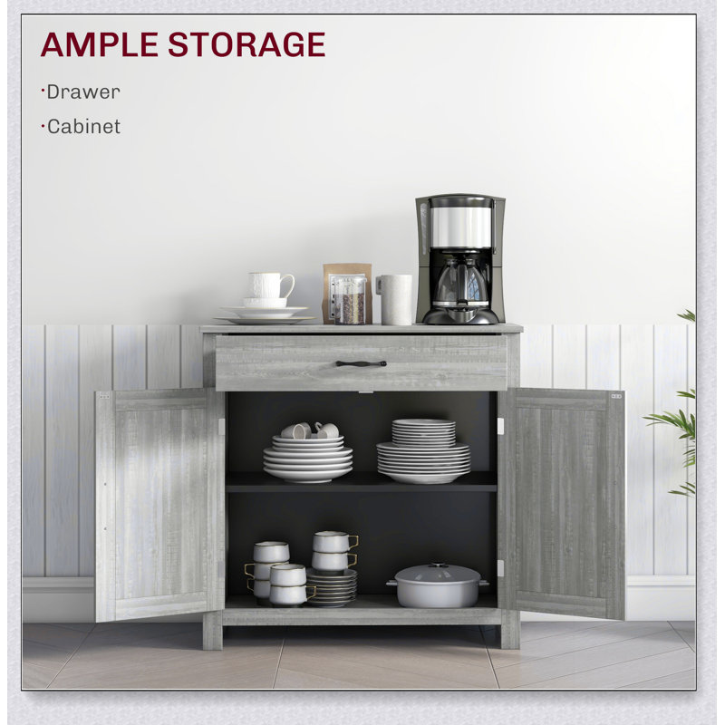 Accent Cabinet with Drawer, Gray Wash