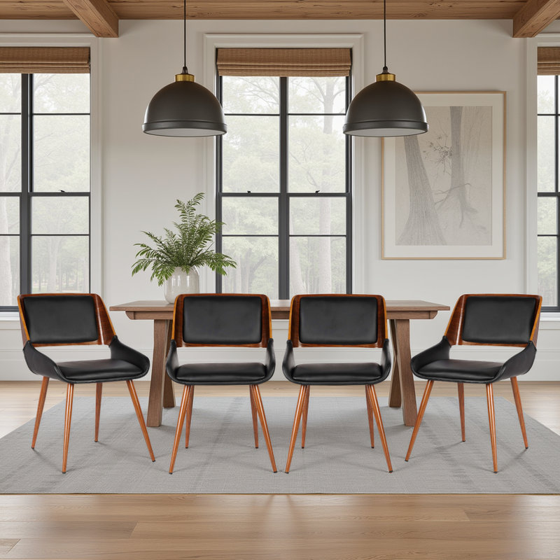 Chaise d'appoint en noir nairn, 4