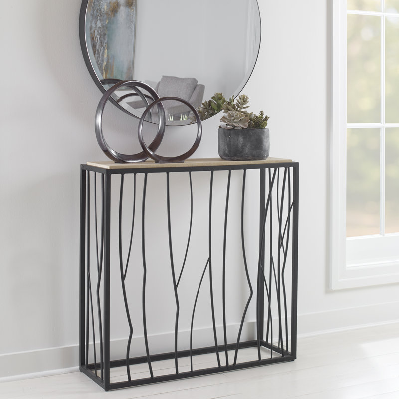 Imane 36'' Stone Top Console Table