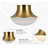Chelsea 1-Light Flush Mount - Brushed Gold-109883189