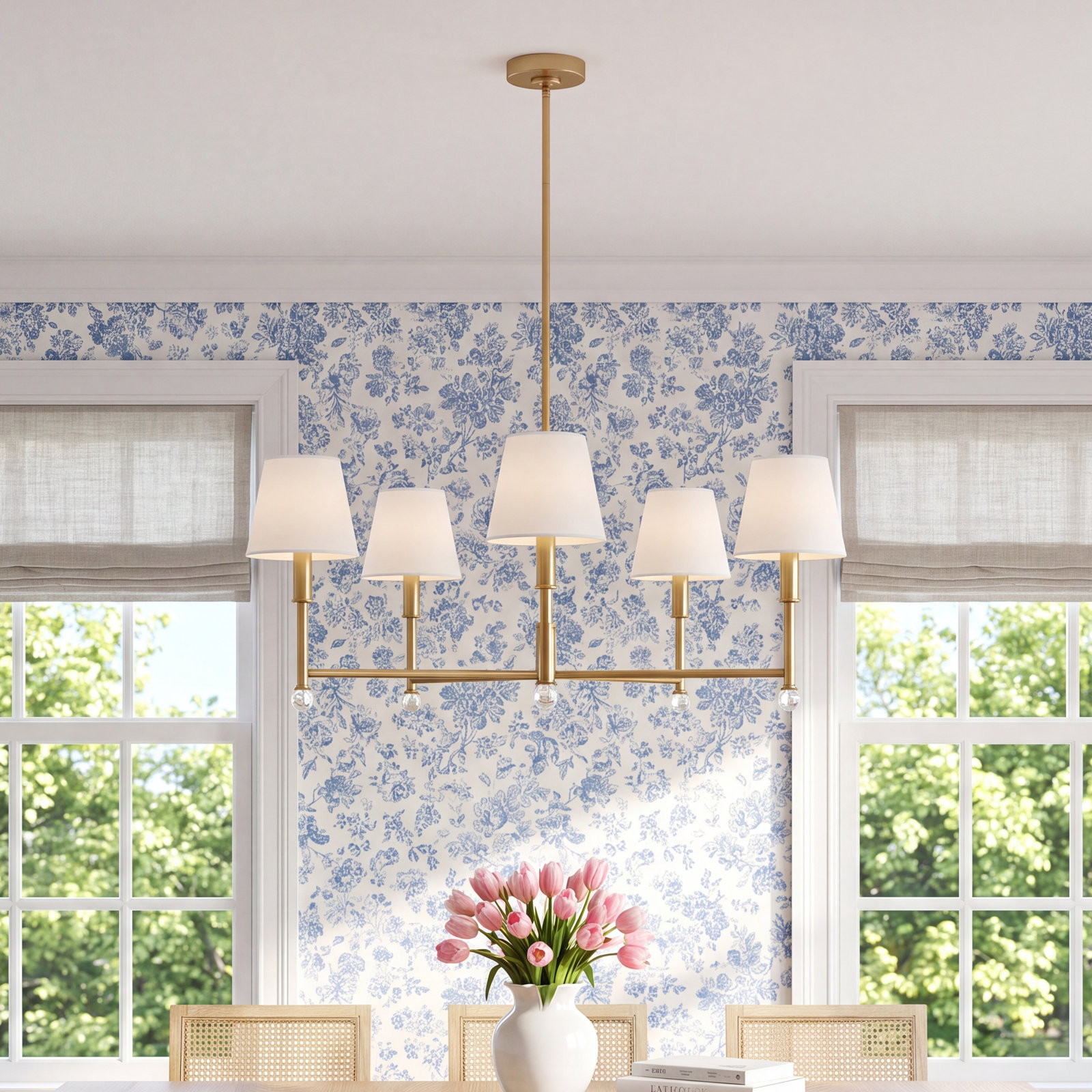 Wendt Chandelier, 5 Lights, 60.38" H x 33.13" W  x 33.13" D