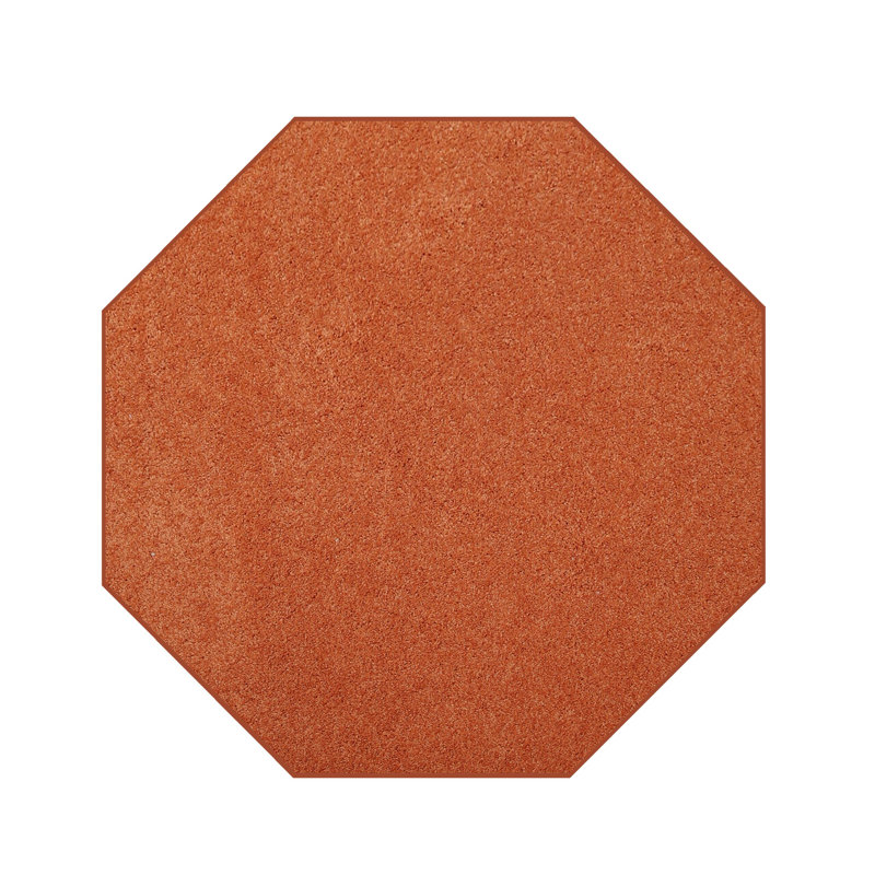 Modern Plush Pet and Kids Friendly Solid Color Area Rugs, Stain & Fade Resistance, Bedroom, Playroom and Kidsroom, Event, Wedding, Perfect for Living Room, Dining Room, Orange Mentzer Rug