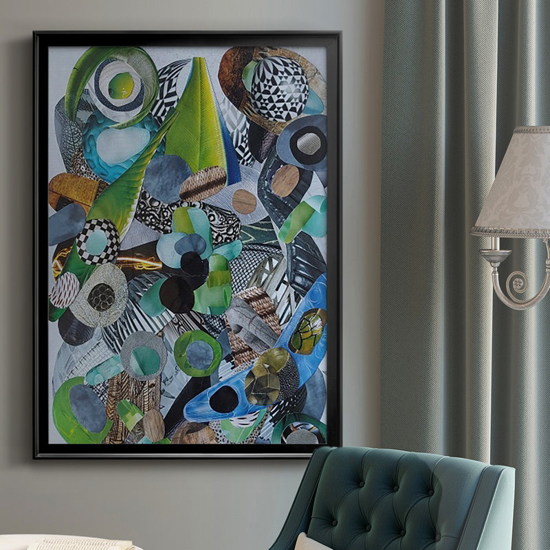 Verre Siesta Beach par Coco Good Print, Noir, H 30,5 po x l 22,5 po x P 1 po