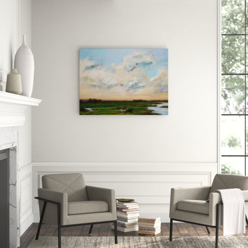 Solace II - Artist Enhanced Canvas Print, Black Framed Canvas, 21.5" H x 25.5" W x 1.75" D