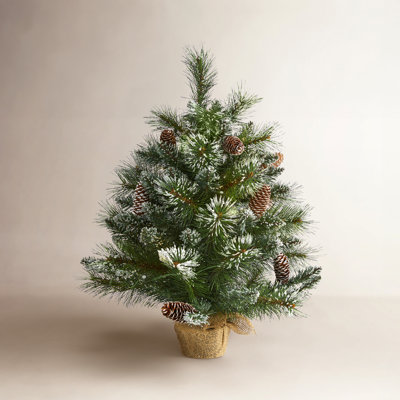 24' Lighted Artificial Pine Christmas Tree