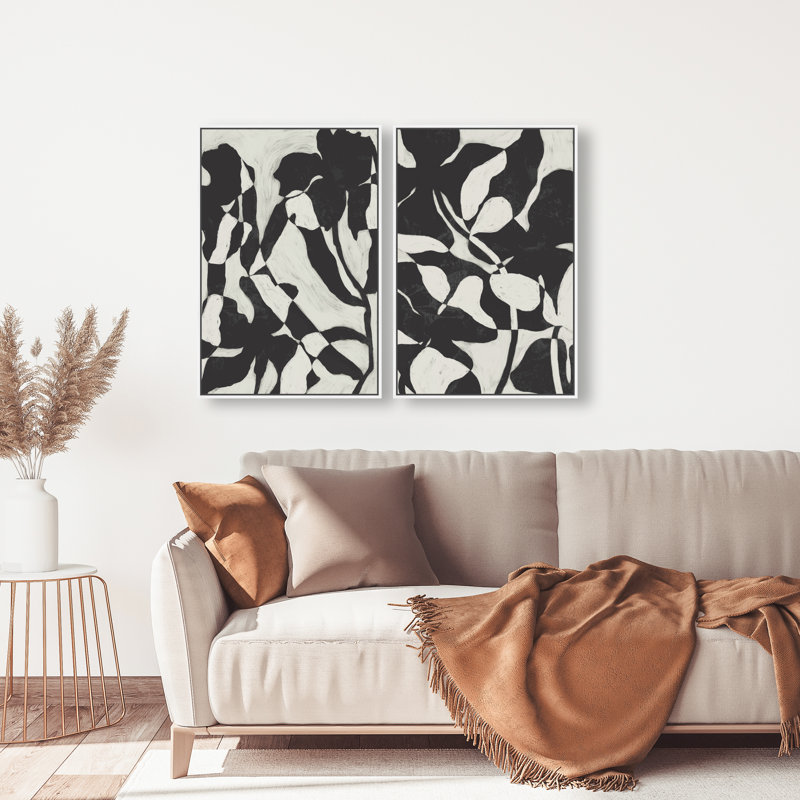 Contrast Nature Set Set by Oliver Gal, 50"H x 34"W, White Floater Frame