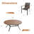 8-Person Outdoor Dining Set with 60" Round Dining Table and 8 Stackable Rattan Chairs-597785622