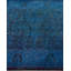 Tapis bleu noué à la main de conception unique Chimel