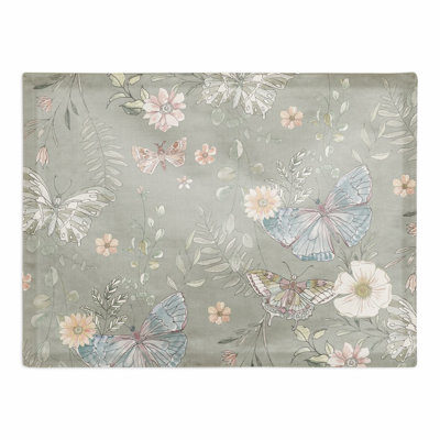 Polyester Floral Rectangle Placemat