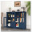 MDF Cabinet Glass Doors Drawer Open Storage Space-1914587320