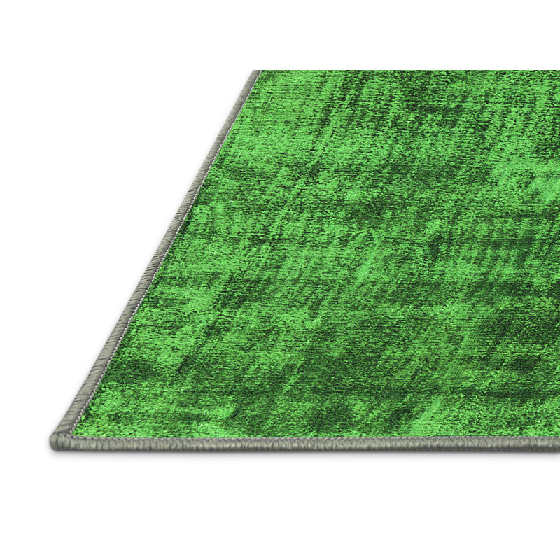 Emitt Washable Abstract Indoor Rug, Rectangle 5' x 7'