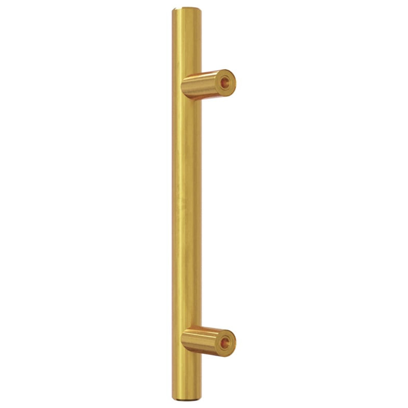 Metro Lane Cabinet Handles 10 Pcs Black 64 Mm Stainless Steel, 96mm, Gold