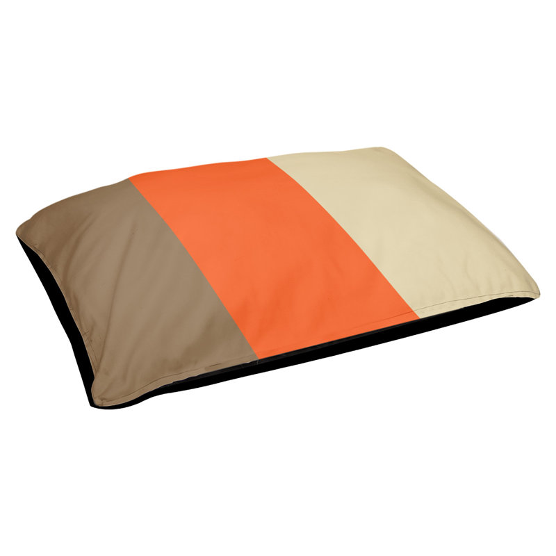 Oreiller Memphis, Très grand (l 50 po x P 40 po x H 17 po), Or / orange / crème