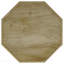 Table d'appoint octogonale en bois de manguier massif brun naturel-1659996318