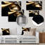 Décoration murale en métal doré et noir surréels I - Fractales-254735548