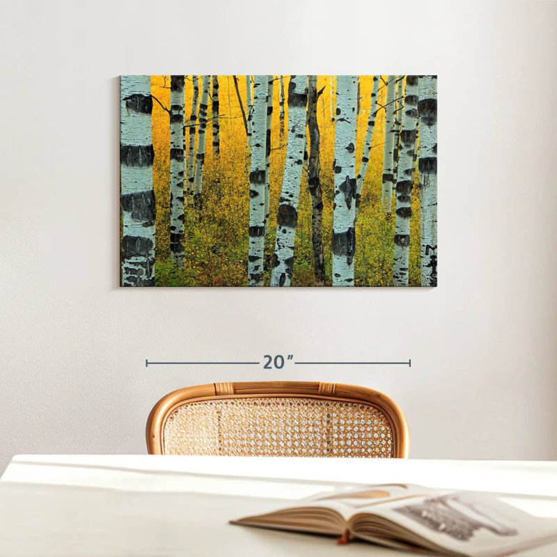 Harnek Abstract Aspen Tree, 16" H x 24" W